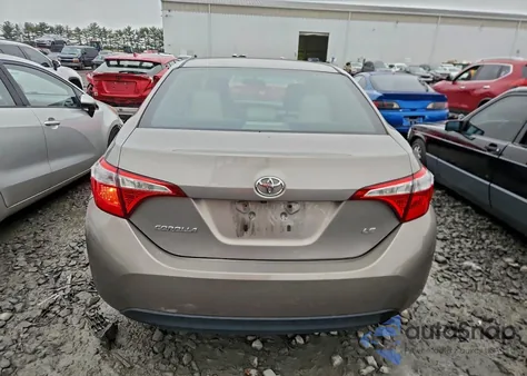 2016 Toyota Corolla L from USA, damaged, VIN 2T1BURHE4GC688344